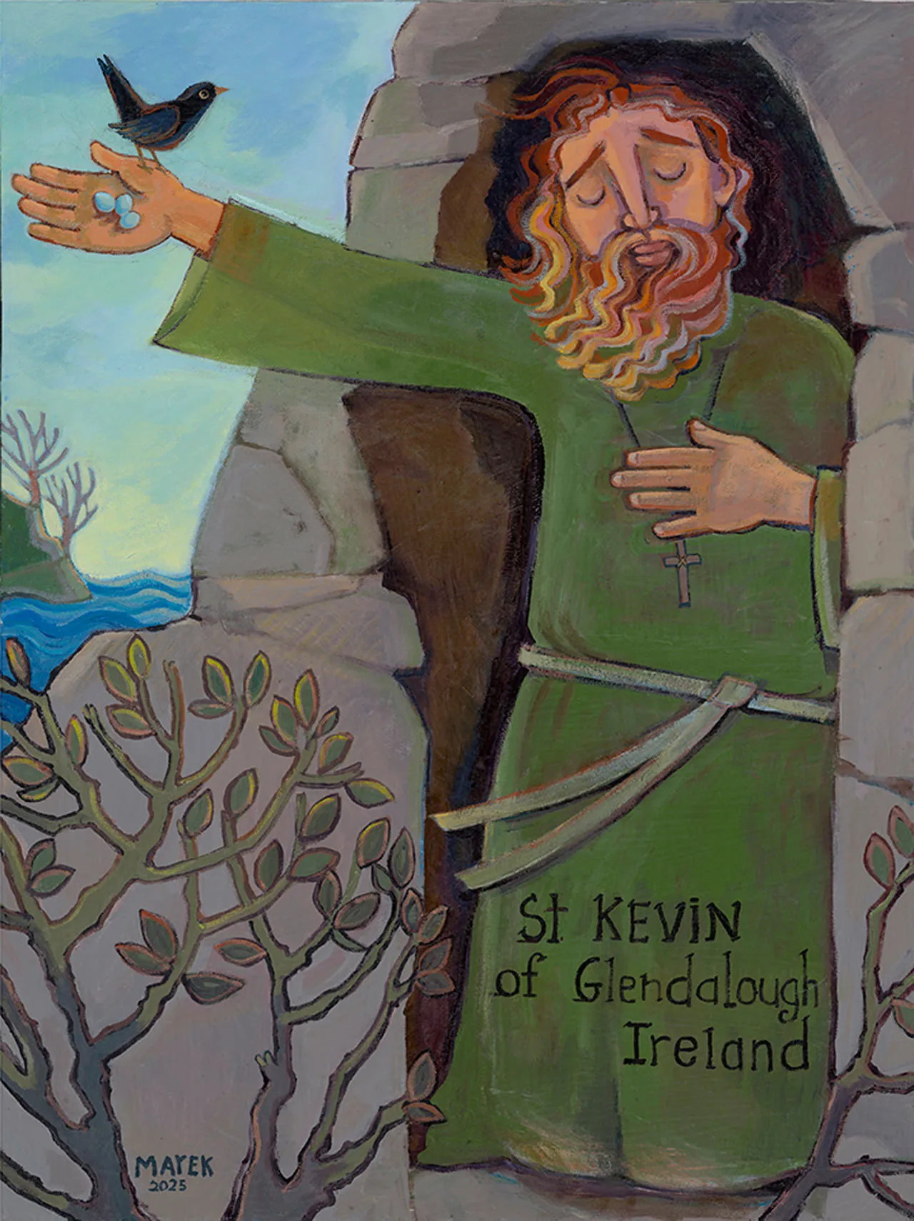 St. Kevin of Glendelough, Ireland (498 AD)