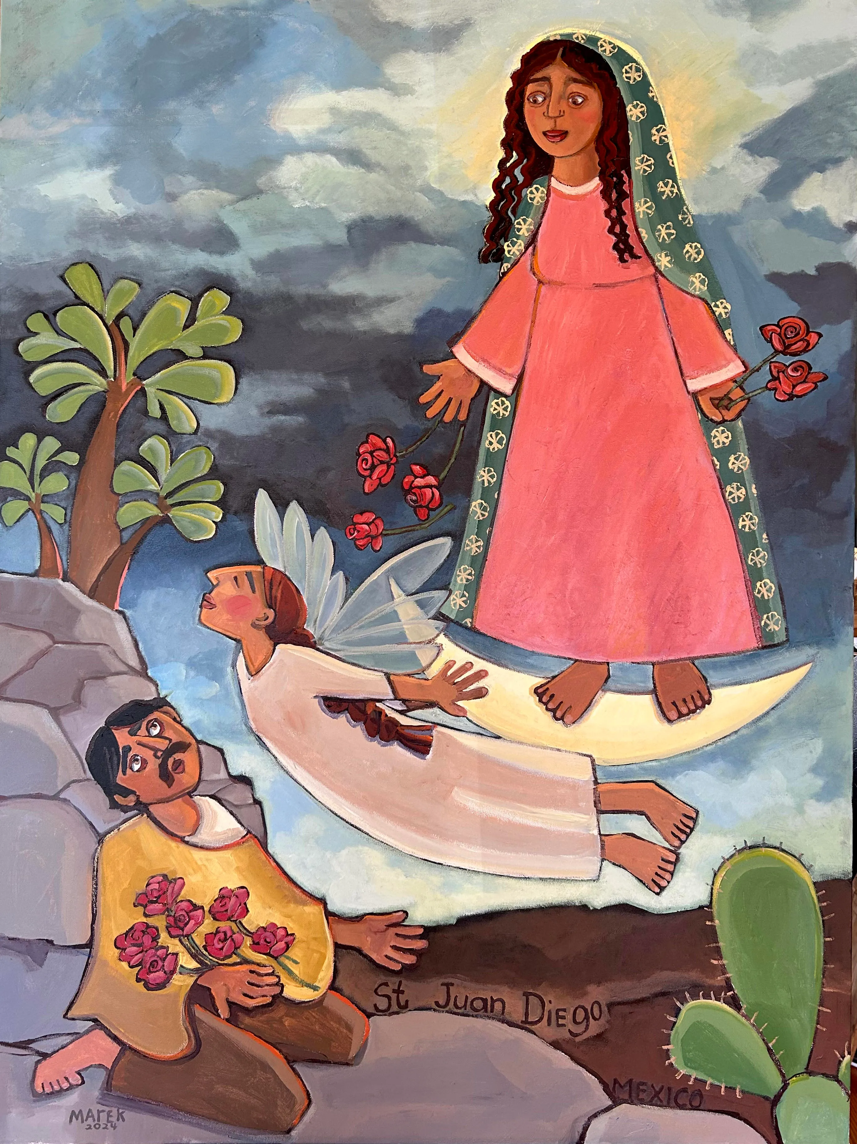 St. Juan Diego Cuauhtlatoatzin with Our Lady of Guadalupe, Mexico (1474-1548)